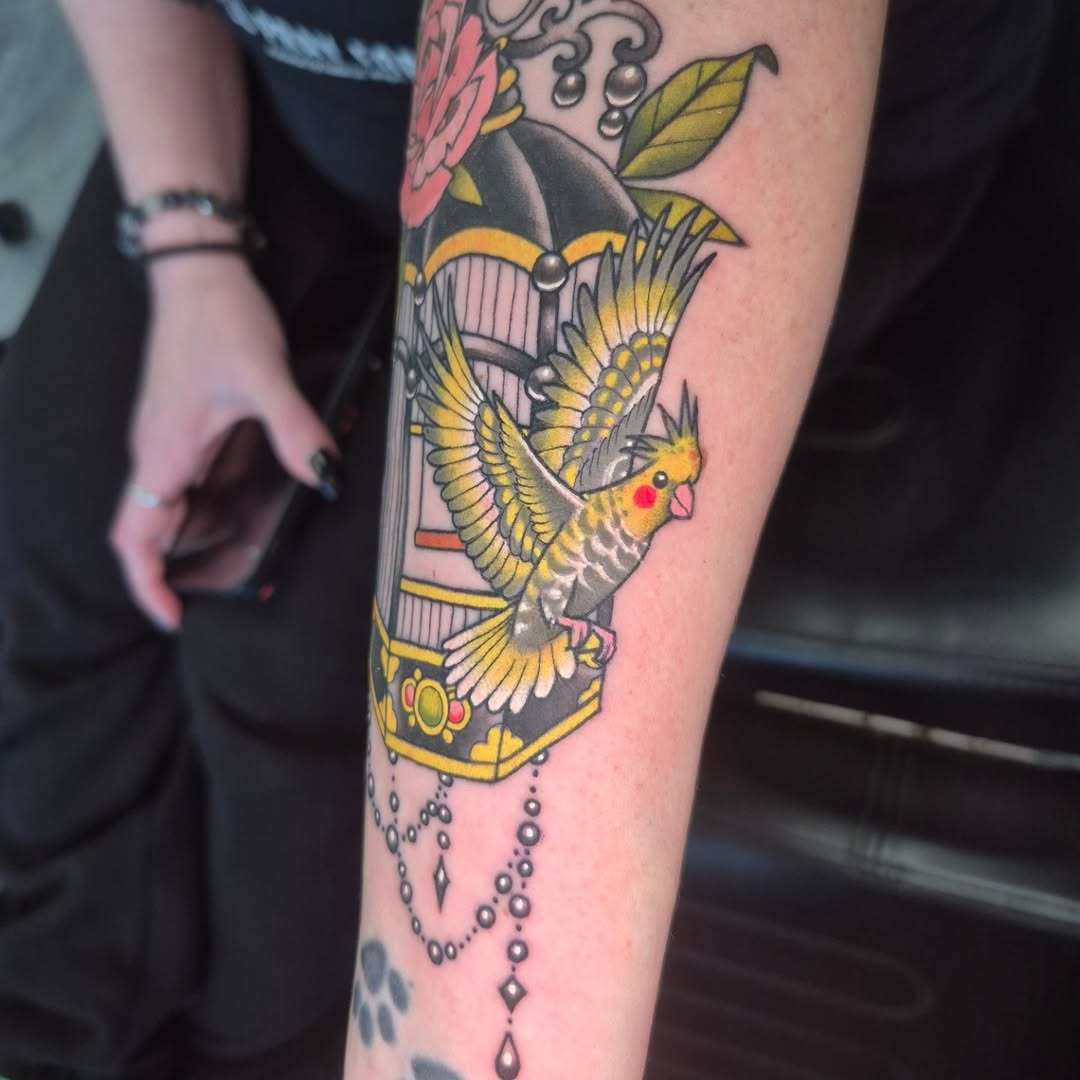 Tattoo by @cwolfgang.tattoo — american_traditional, illustrative