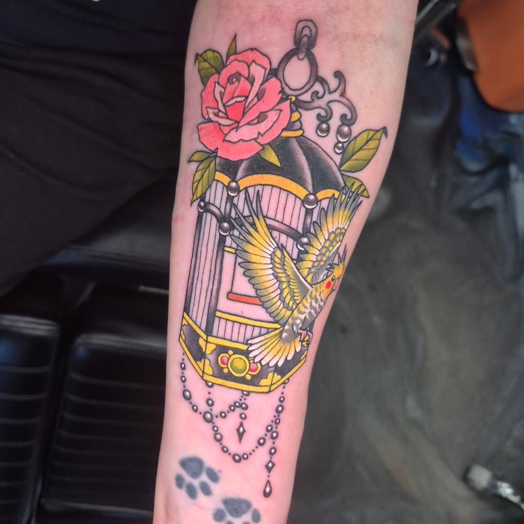 Tattoo by @cwolfgang.tattoo — american_traditional, illustrative