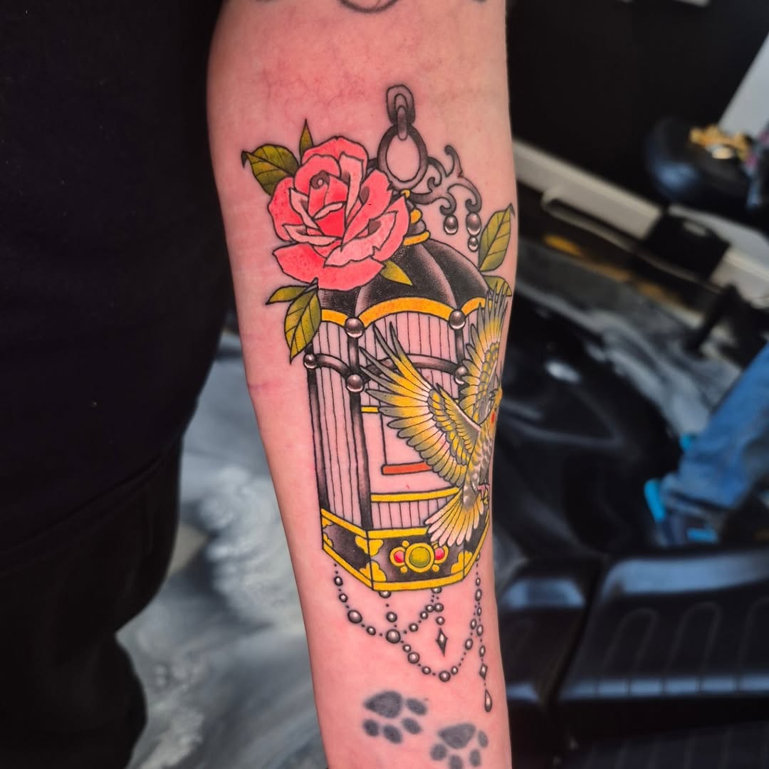 Tattoo by @cwolfgang.tattoo — american_traditional, illustrative