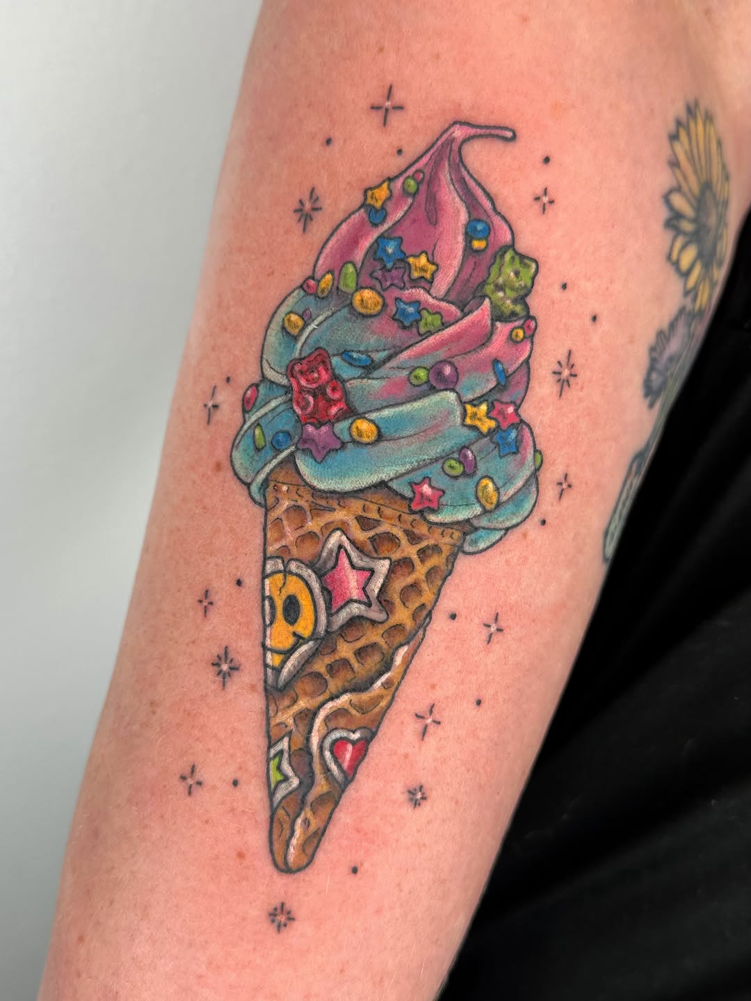 Tattoo by @persephoneink.co — illustrative, new_school