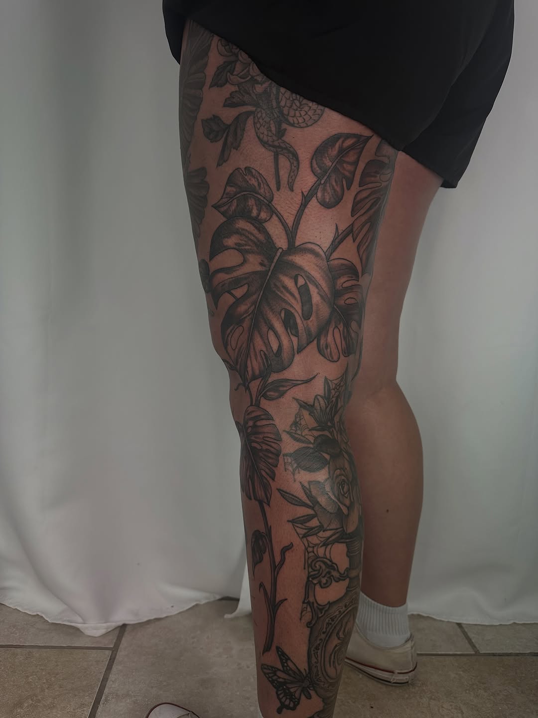Tattoo by @persephoneink.co — black_and_grey, illustrative