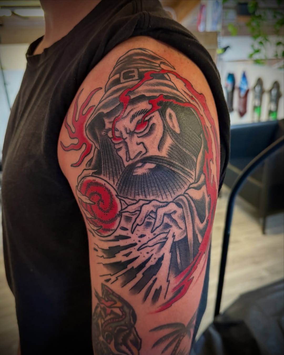 Tattoo by @buckotattoo — american_traditional, black_and_grey