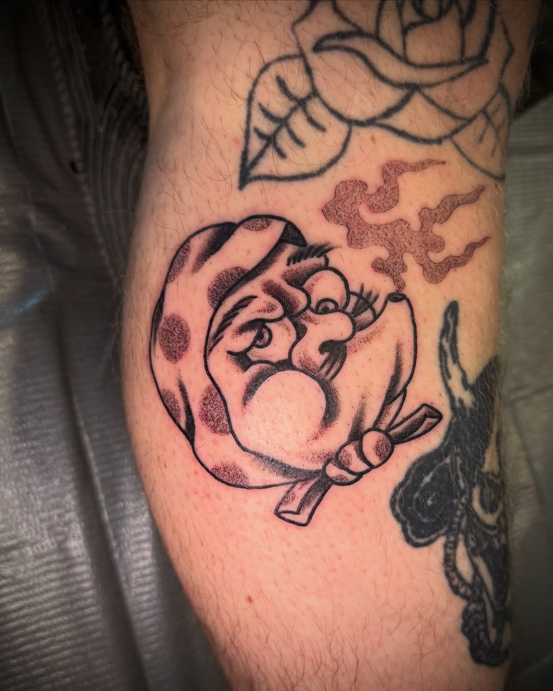 Tattoo by @buckotattoo — american_traditional, dotwork