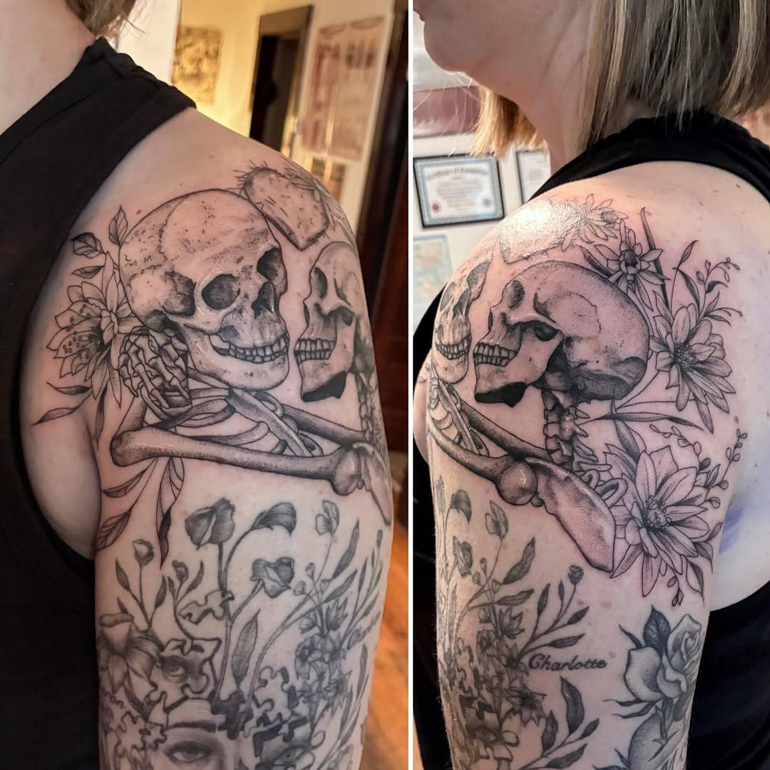 Tattoo by @linzihungerfordtattoos — black_and_grey