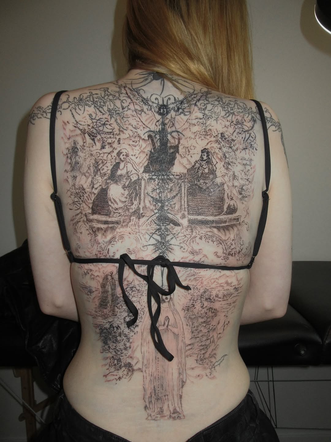 Tattoo by @sacer________ — illustrative, black_and_grey