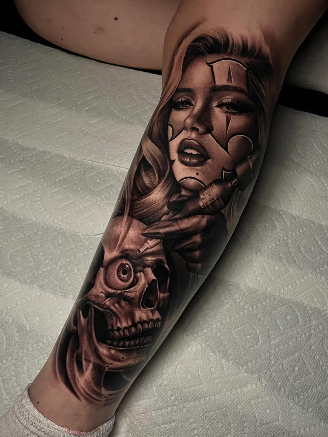 Tattoo by @4biddenfruit.tattoo โ chicano, realism