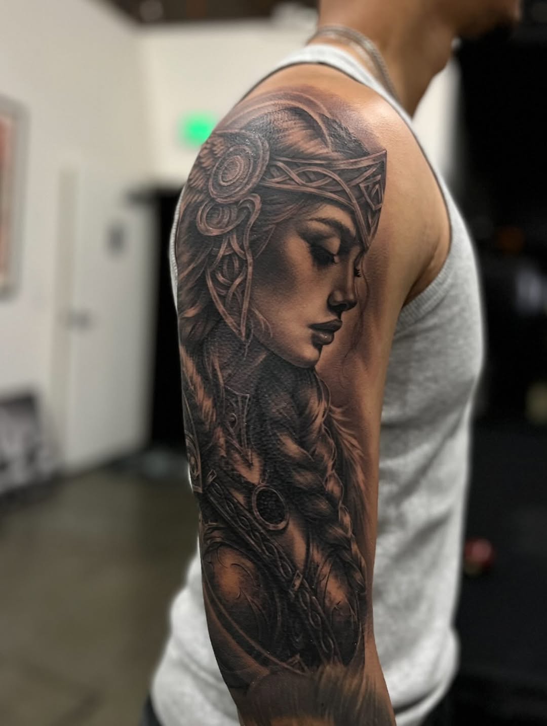 Tattoo by @4biddenfruit.tattoo โ realism, black_and_grey