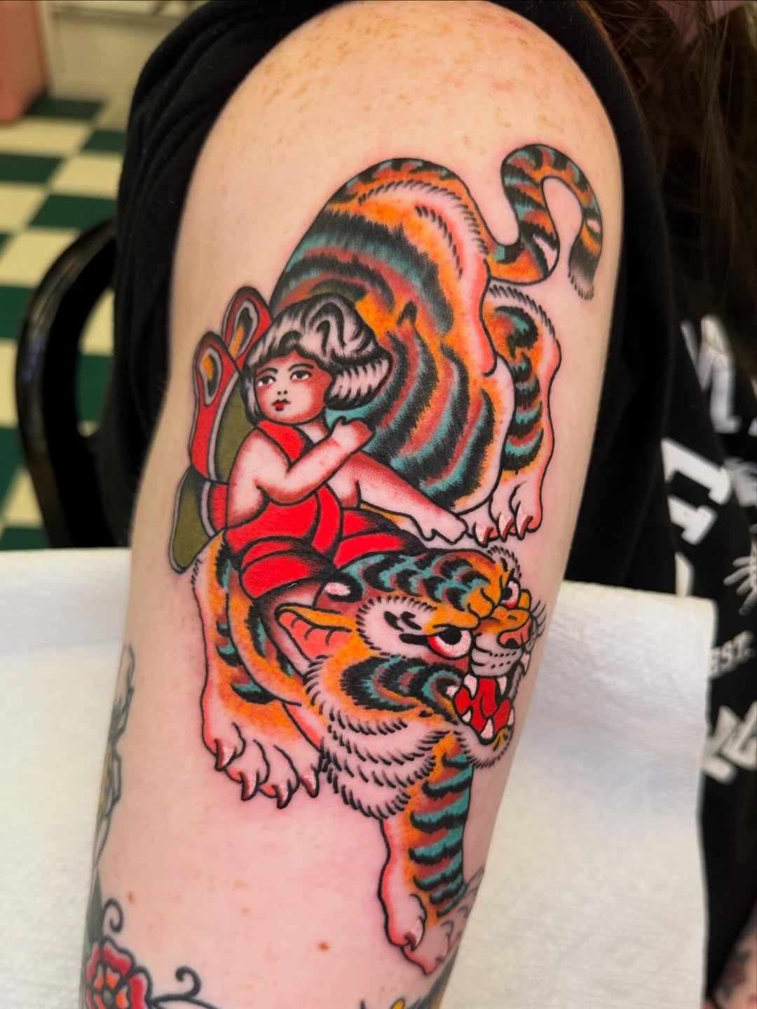 Tattoo by @babyjesus_tattoos — american_traditional, illustrative