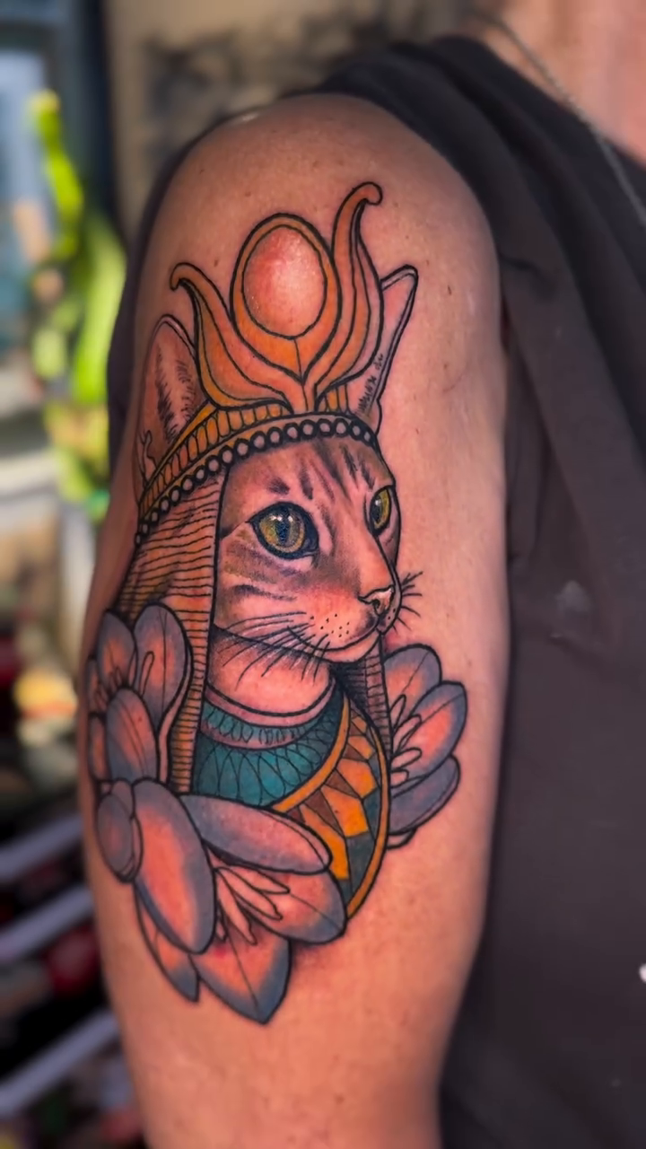 Tattoo by @fortune_glory — neo_traditional, black_and_grey