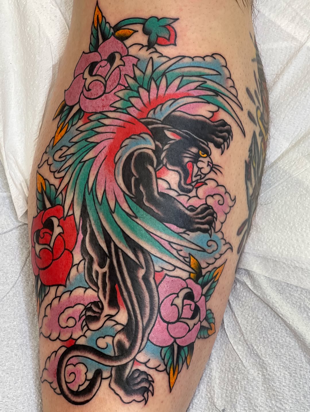 Tattoo by @morganhabe — american_traditional, neo_traditional