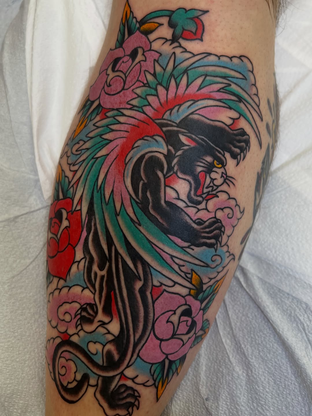 Tattoo by @morganhabe — american_traditional, neo_traditional
