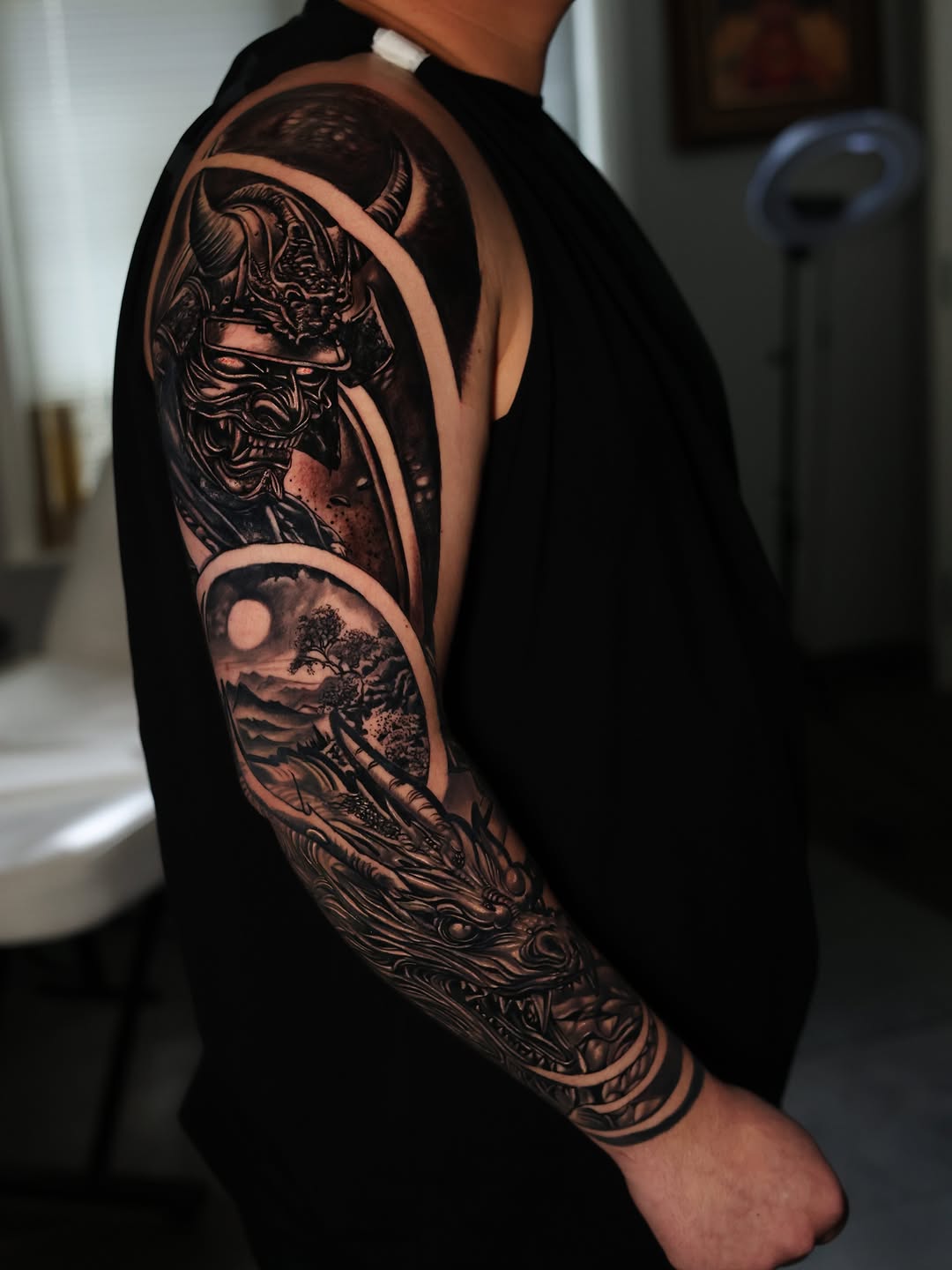 Tattoo by @bigg_pimpingg — black_and_grey, realism