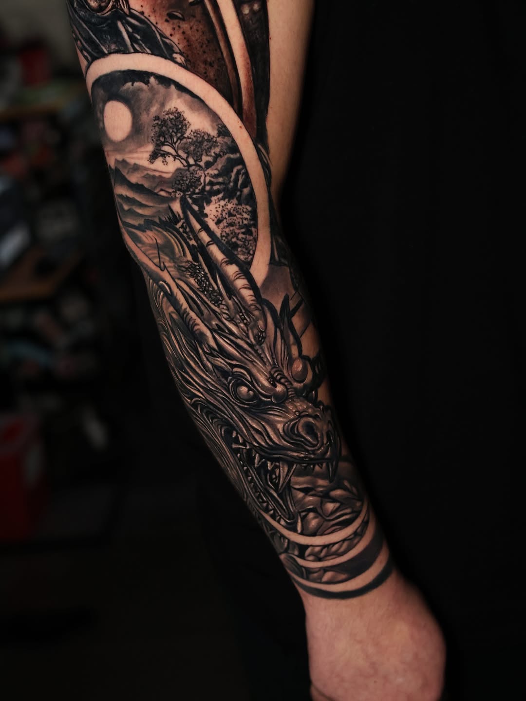 Tattoo by @bigg_pimpingg — black_and_grey, realism