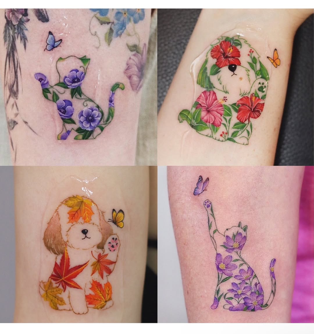 Tattoo by @nara_tattooer — fine_line, watercolor