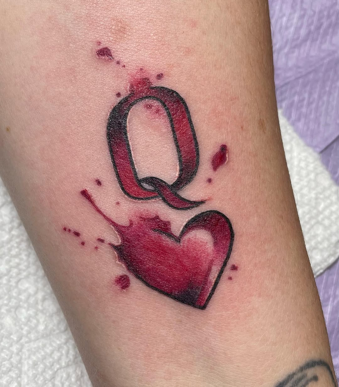 Tattoo by @kstuckeytattoos โ lettering_script, watercolor