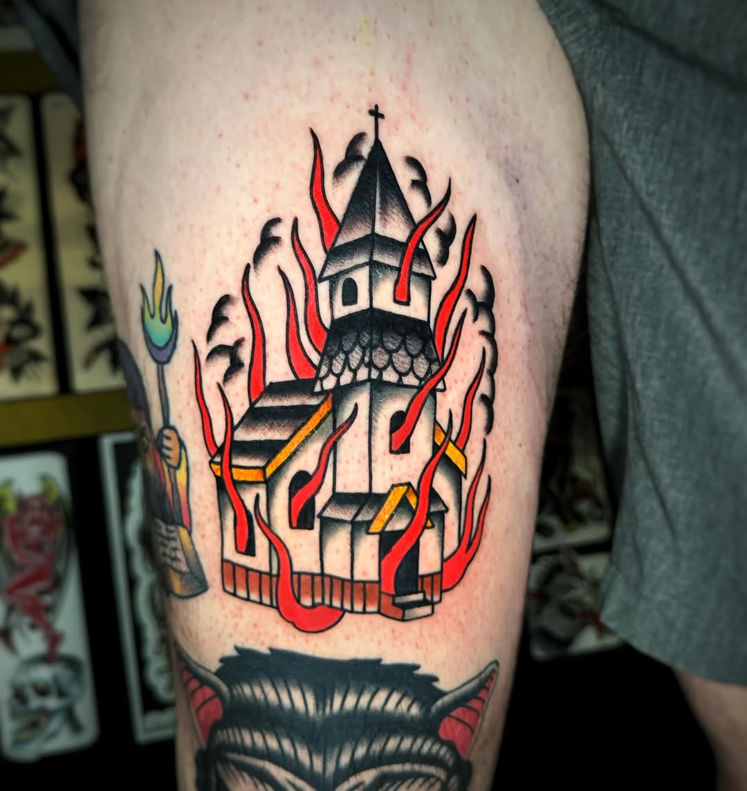 Tattoo by @alexfinnertytattoos — american_traditional