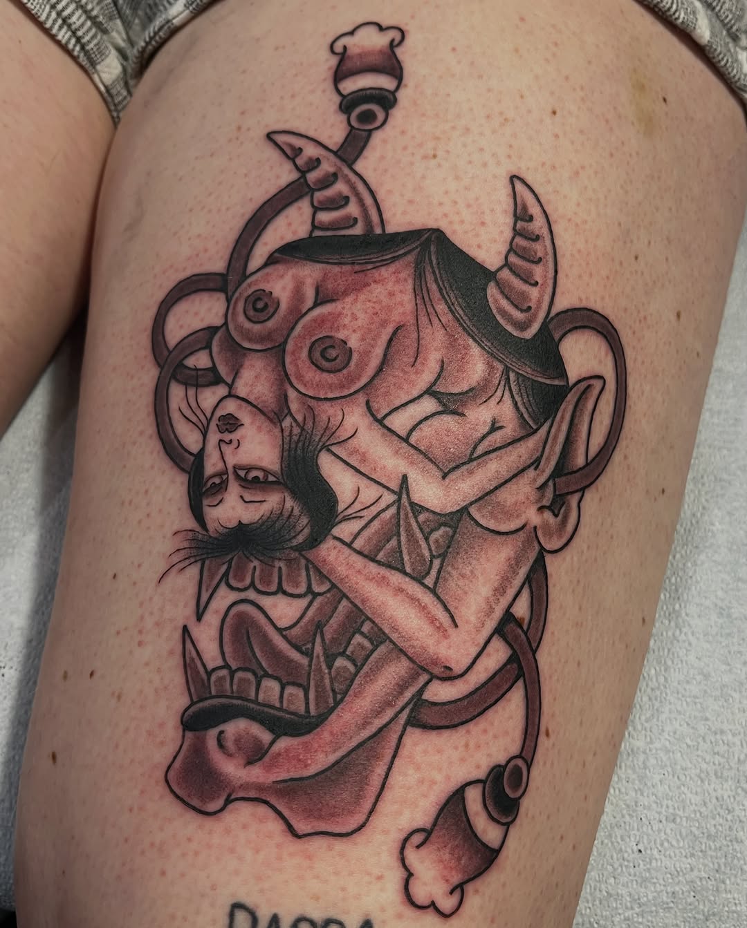 Tattoo by @zlctattoo — japanese_irezumi, black_and_grey