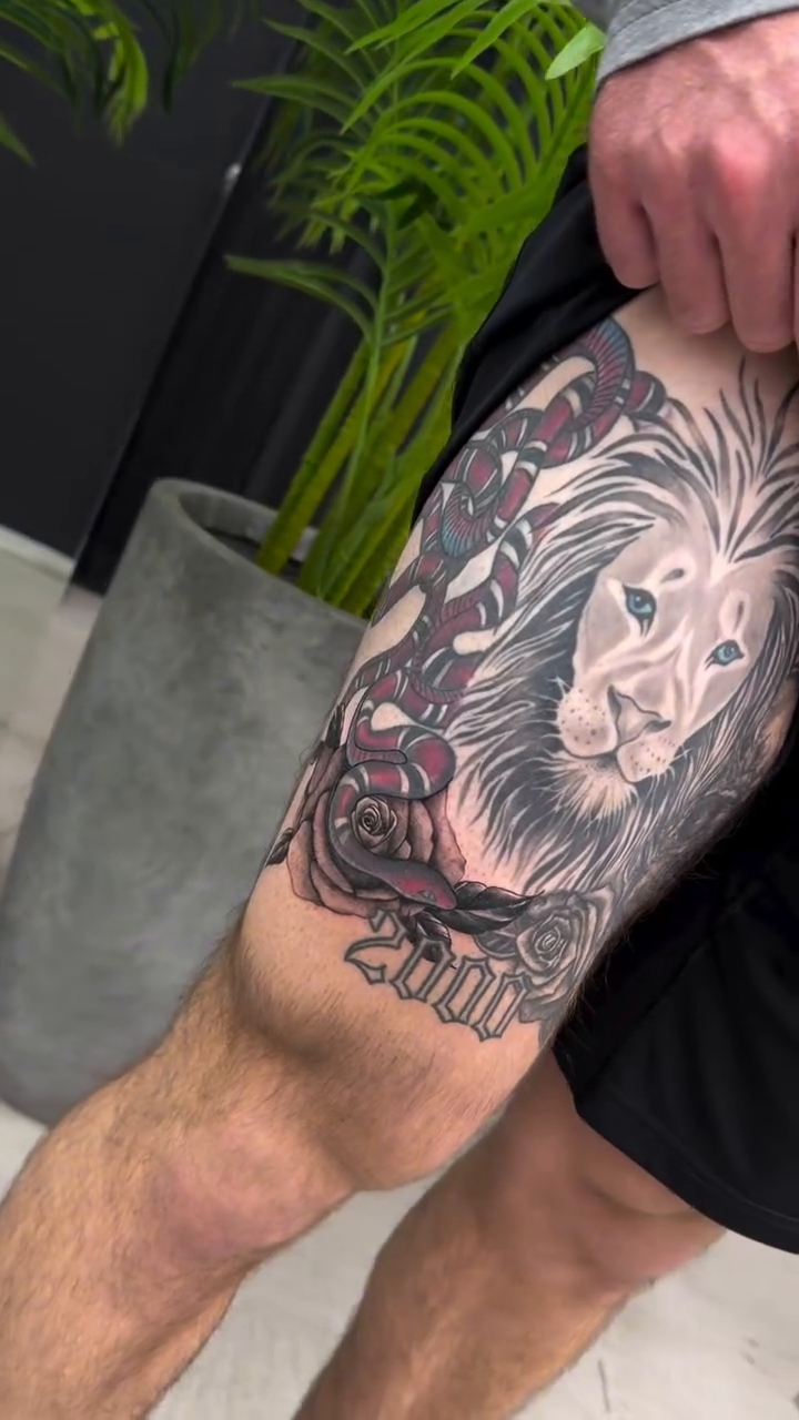 Tattoo by @lina_valentina — realism, black_and_grey