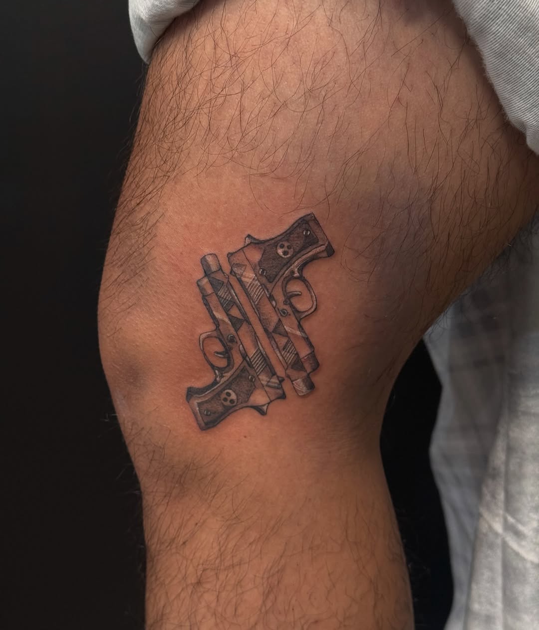 Tattoo by @dewduls — black_and_grey