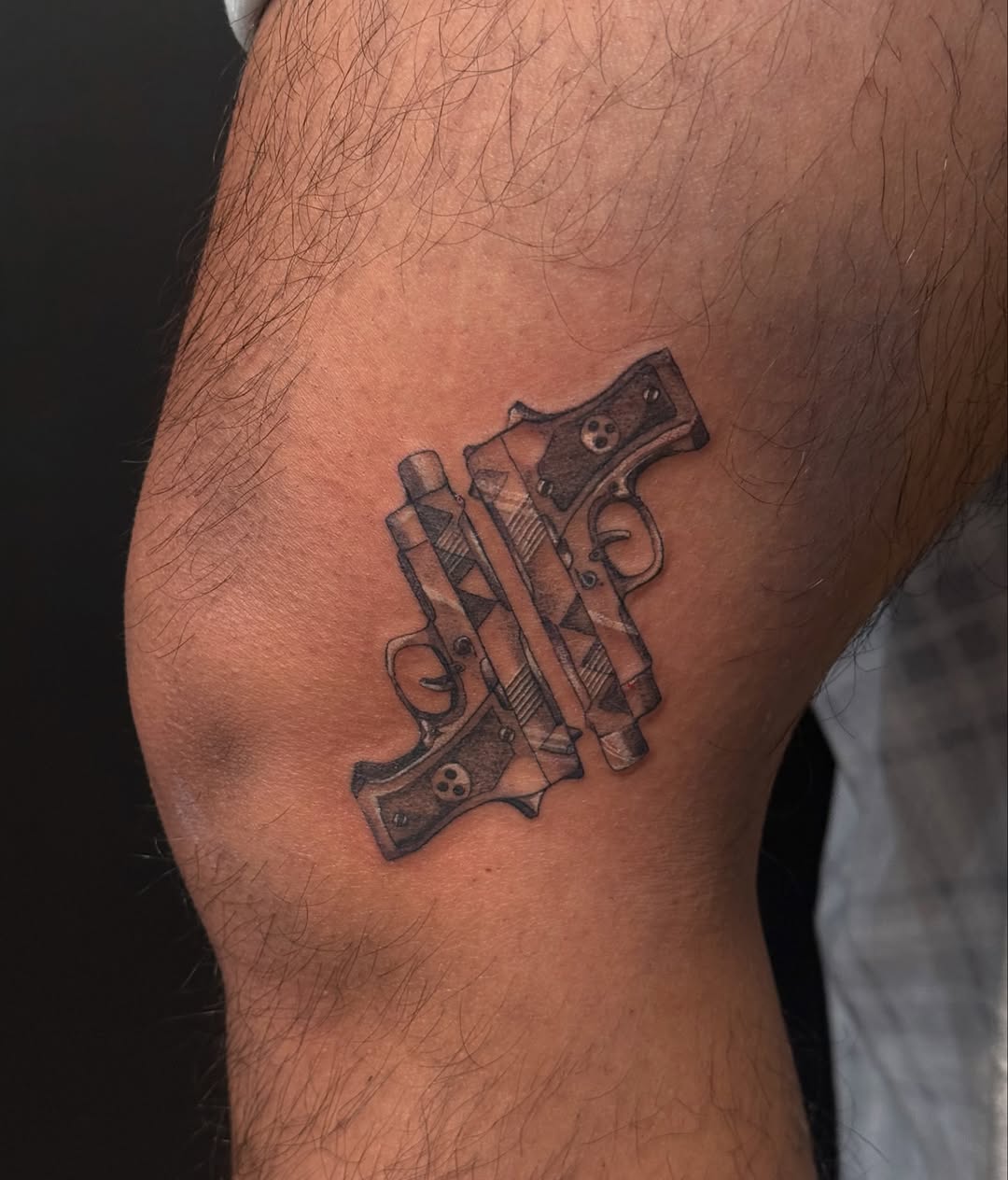 Tattoo by @dewduls — black_and_grey