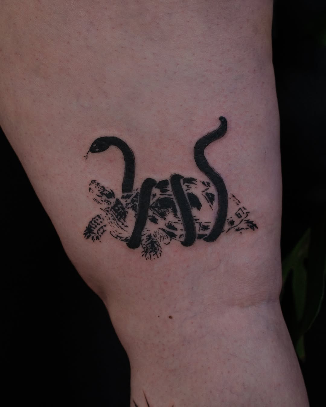 Tattoo by @baby.cleaver — blackwork