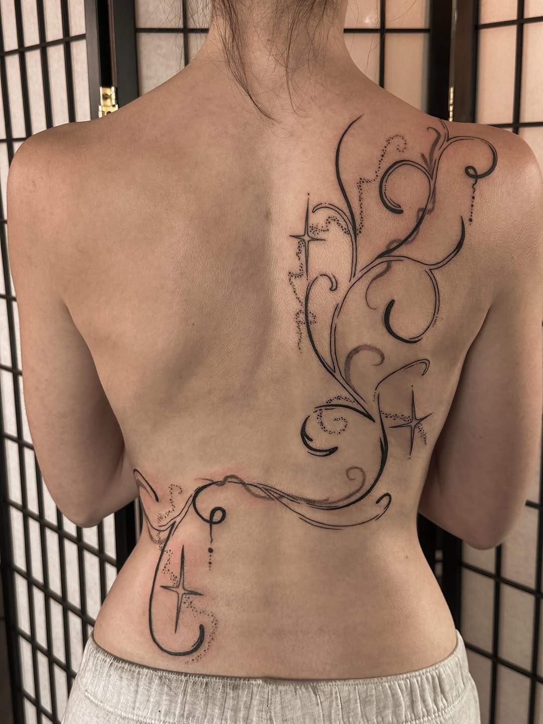 Tattoo by @into.thegraves โ fine_line, ornamental