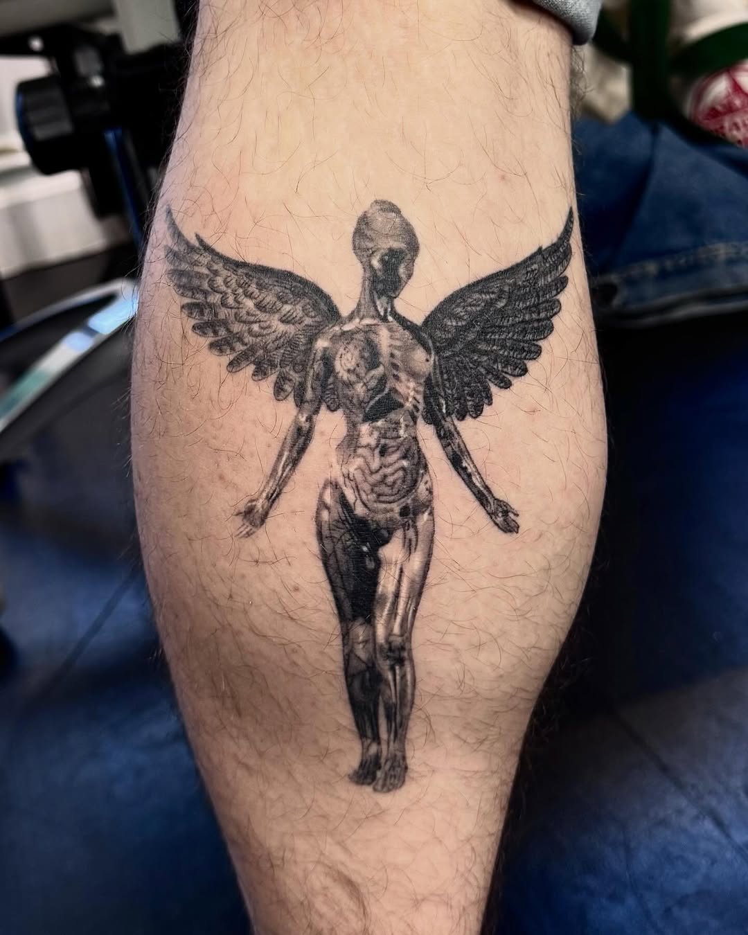 Tattoo by @scottmakesart — black_and_grey, realism