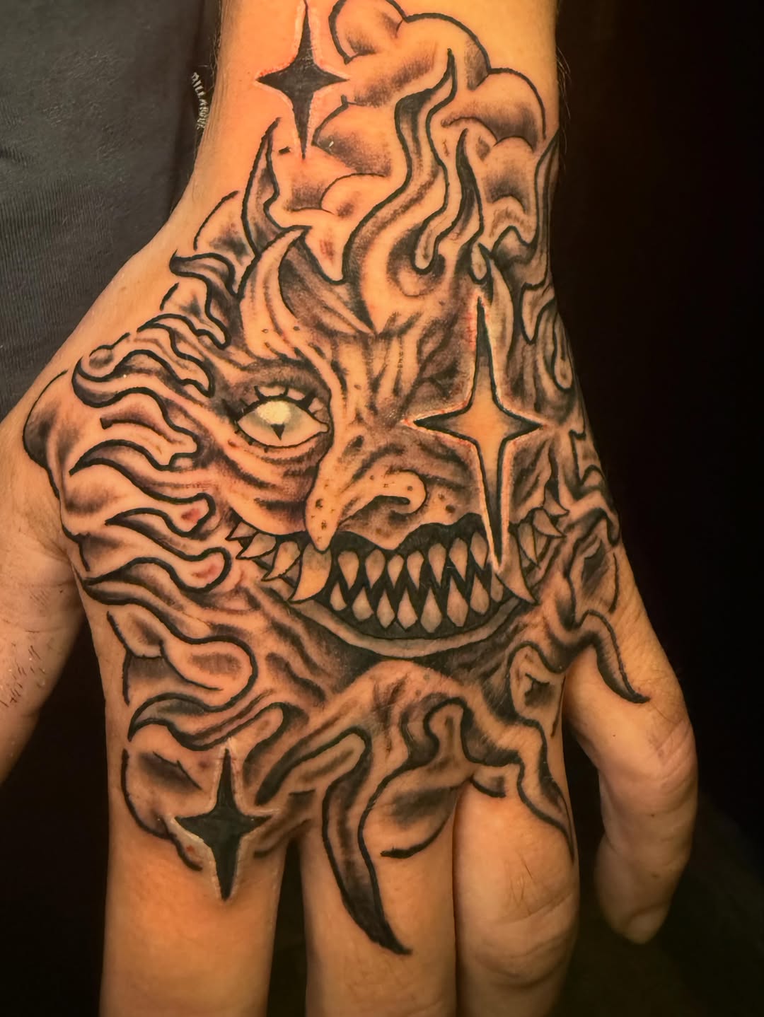 Tattoo by @d3athlore — black_and_grey, new_school