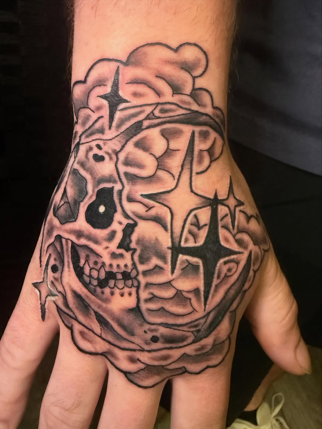 Tattoo by @d3athlore — black_and_grey, dark_realism