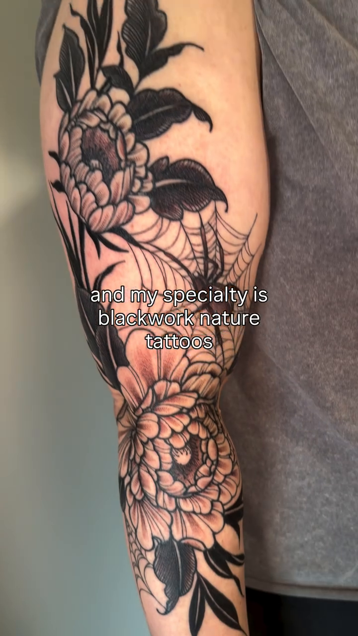 Tattoo by @katepenntattoos — blackwork, japanese_irezumi