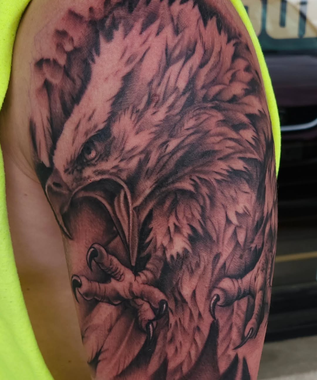 Tattoo by @tattoosbyski — realism, black_and_grey