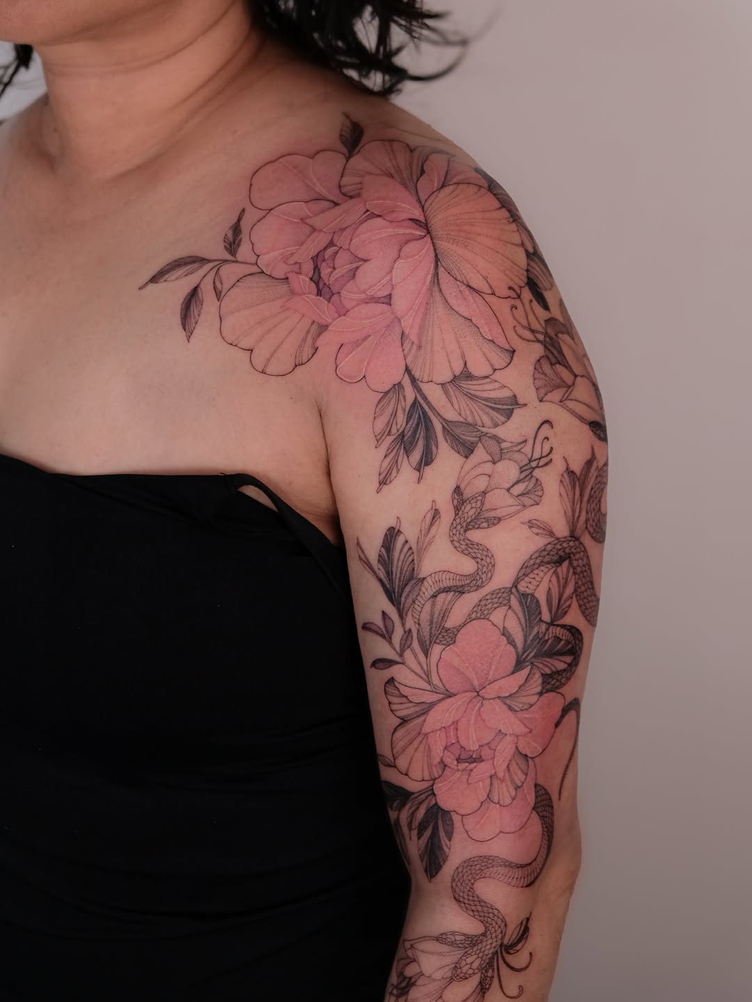 Tattoo by @nora_ink — black_and_grey