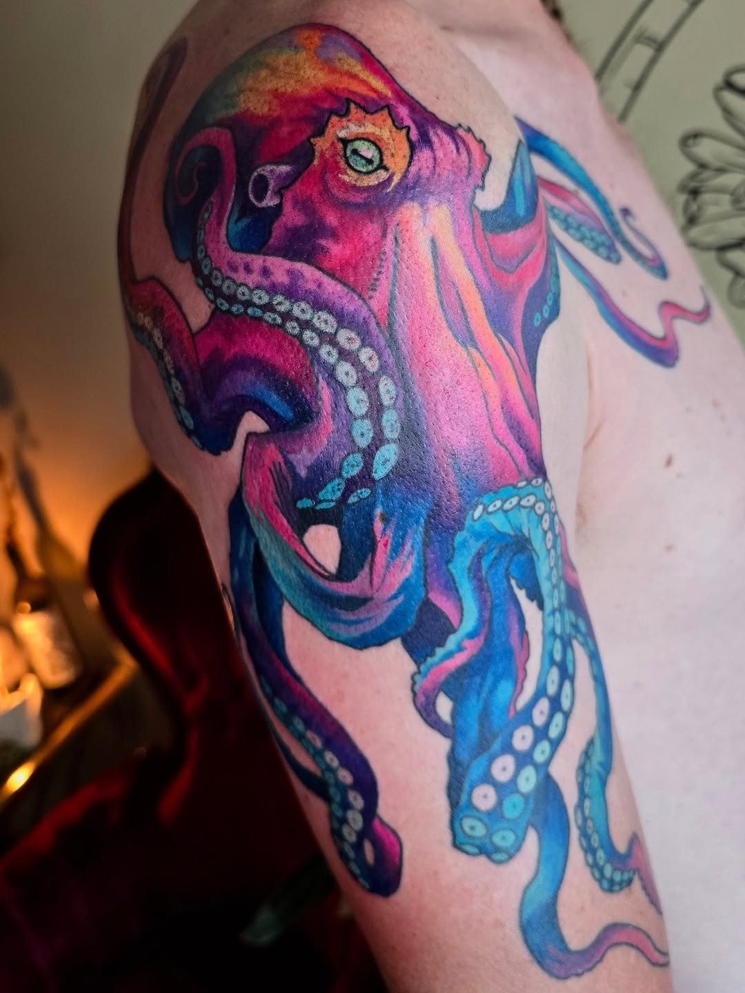 Tattoo by @makluvintattoos — realism, watercolor