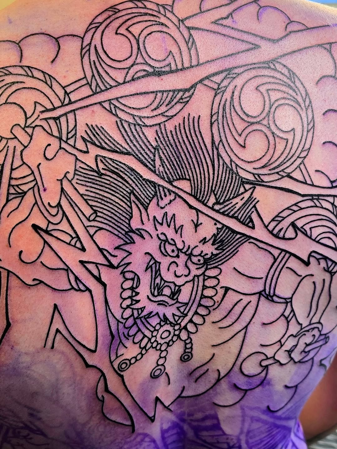 Tattoo by @makluvintattoos — japanese_irezumi, blackwork