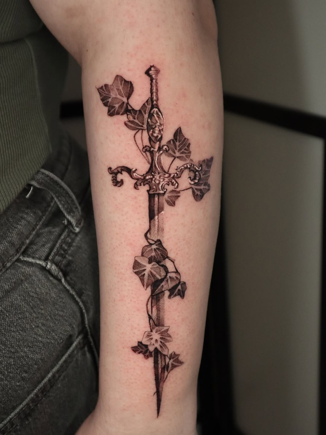 Tattoo by @_connormoon_ — black_and_grey, realism