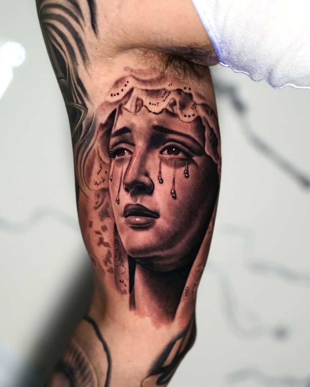 Tattoo by @smileyartla — realism, black_and_grey