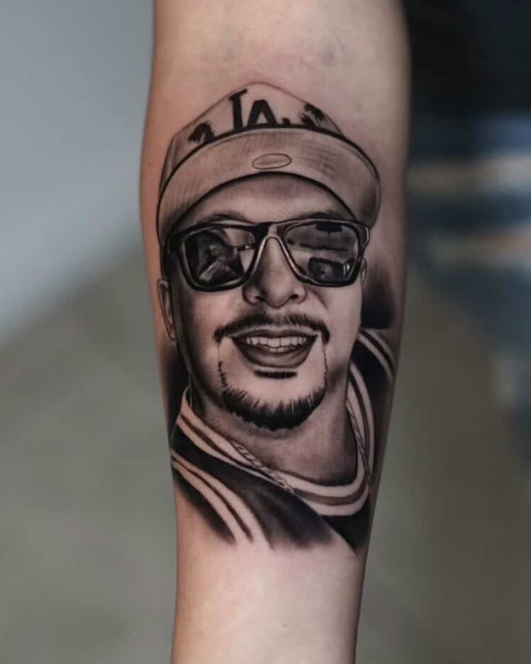 Tattoo by @smileyartla — realism, black_and_grey