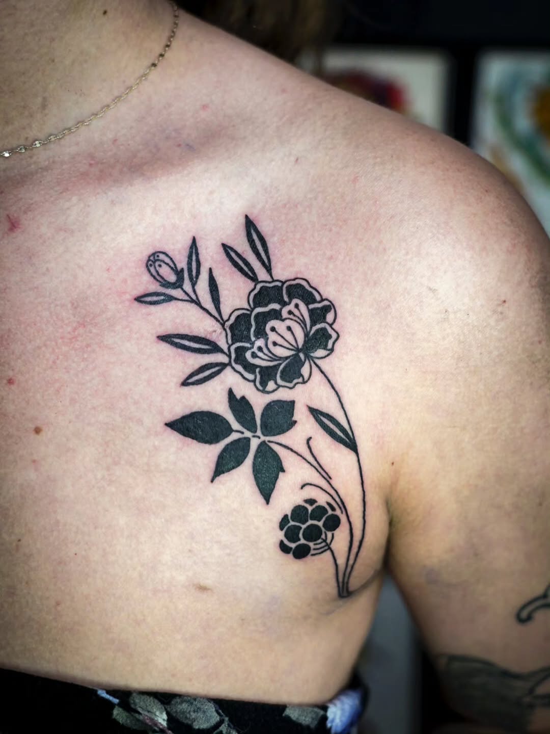 Tattoo by @spicolitattoos — blackwork