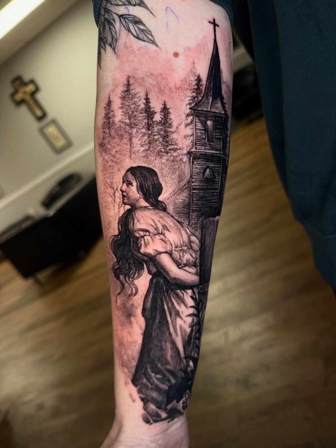Tattoo by @bigbadwolftattoos — black_and_grey, realism