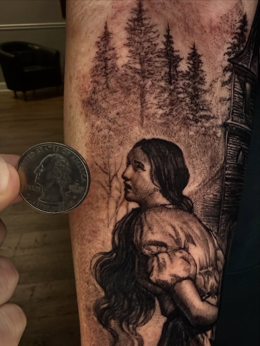 Tattoo by @bigbadwolftattoos — black_and_grey, realism