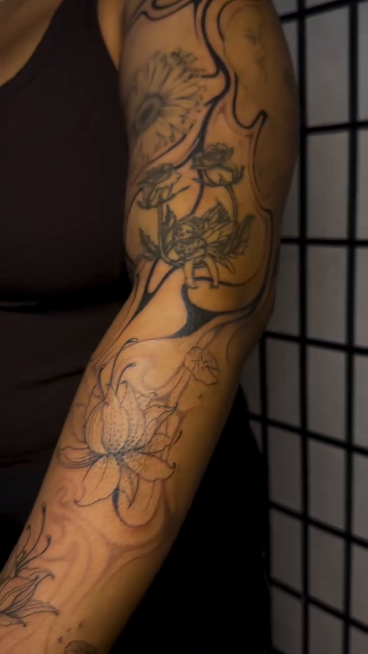Tattoo by @irezumijun — illustrative, black_and_grey