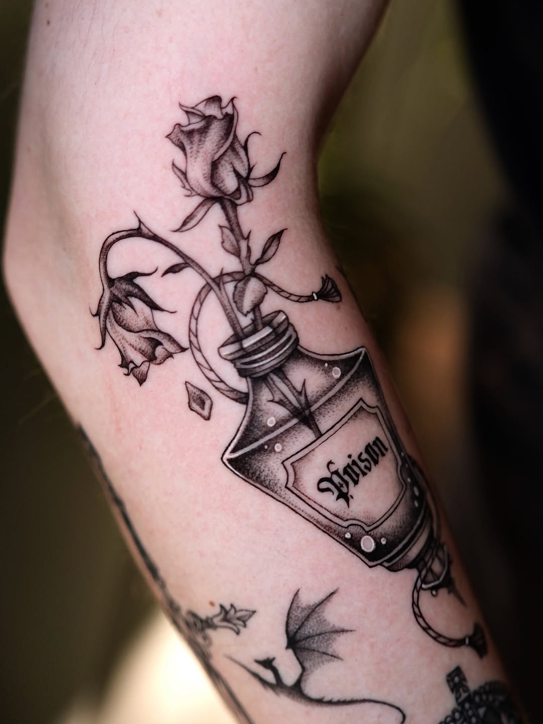 Tattoo by @ivy.k.tattoos โ black_and_grey