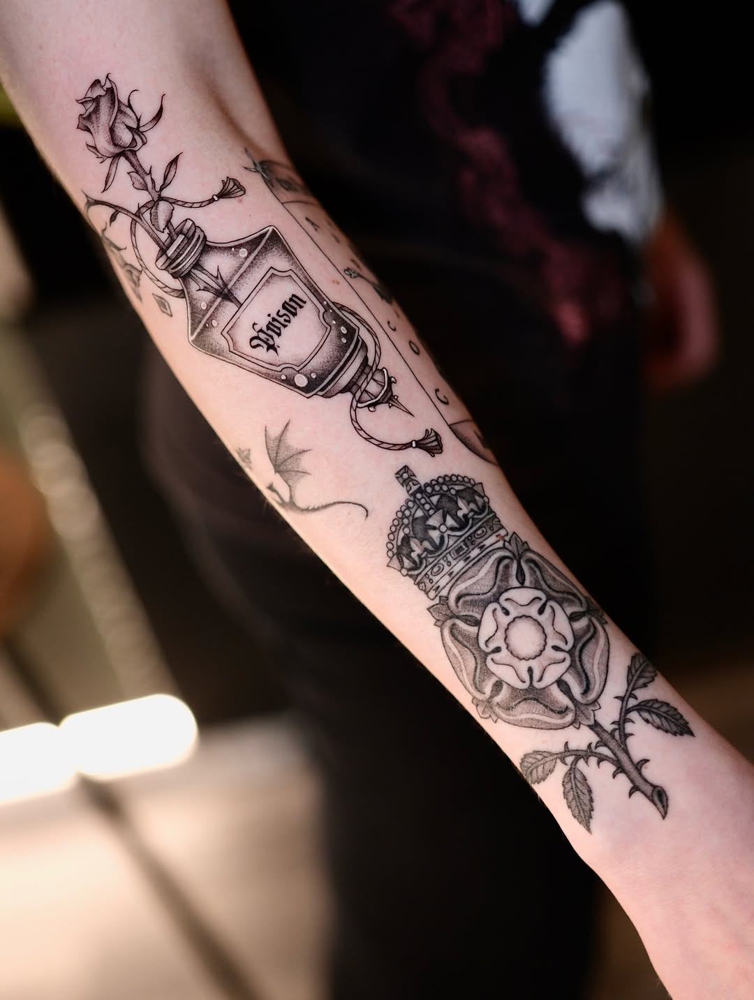 Tattoo by @ivy.k.tattoos โ black_and_grey