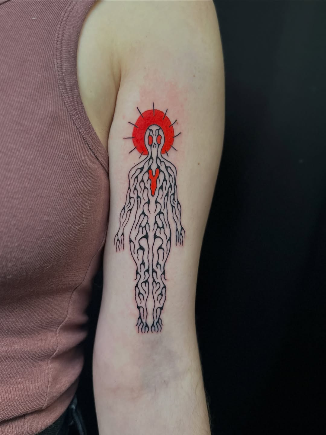 Tattoo by @tyylerbydesign — blackwork