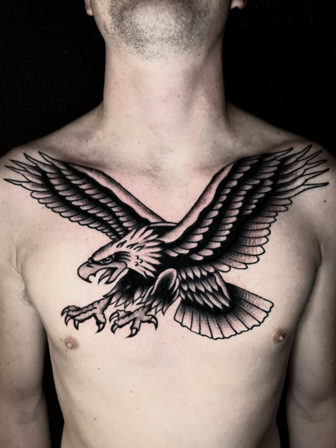 Tattoo by @chavolui_tattoos — american_traditional, blackwork