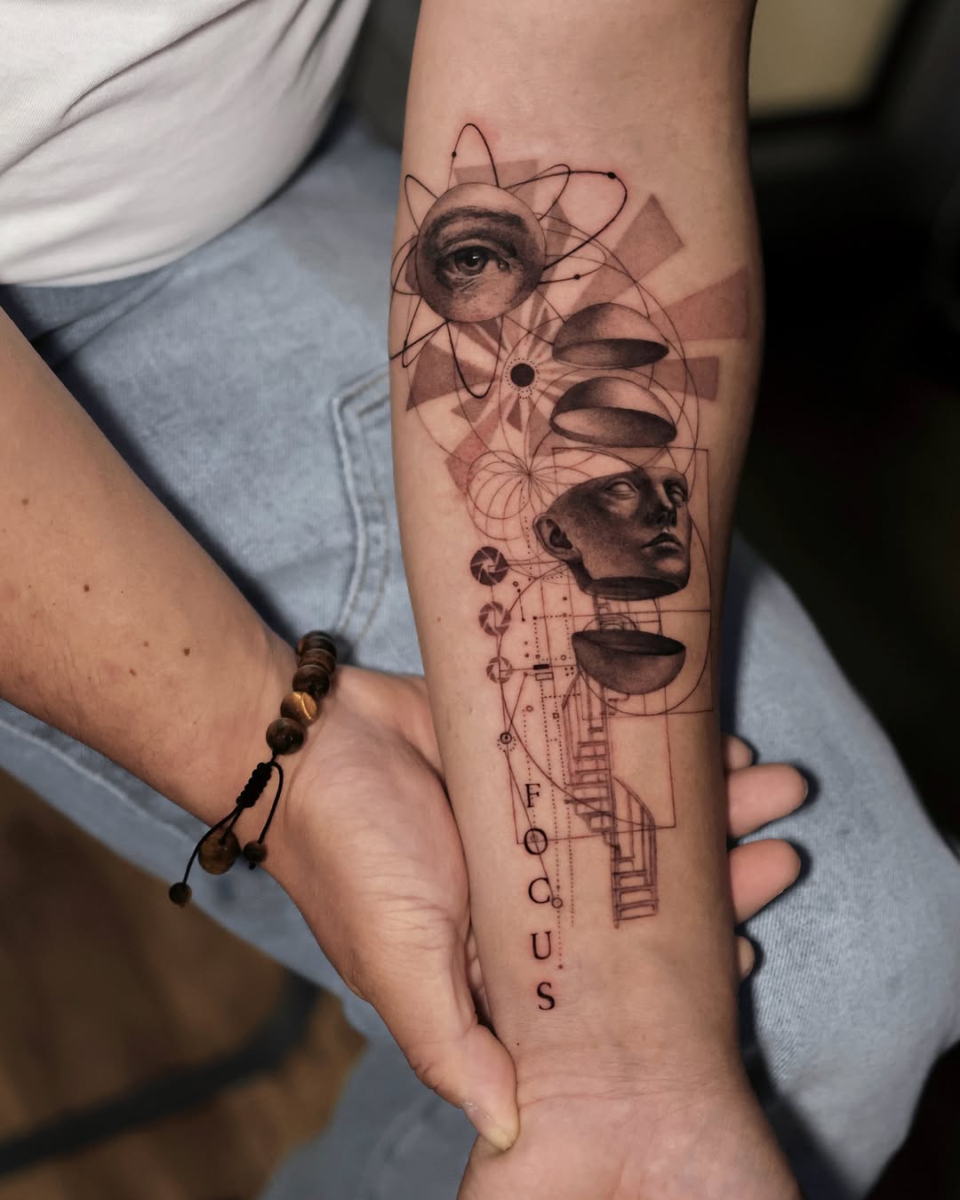 Tattoo by @gayitattoo — realism, geometric