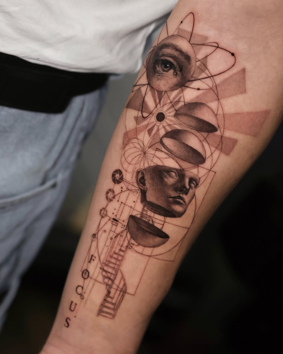 Tattoo by @gayitattoo — black_and_grey, geometric