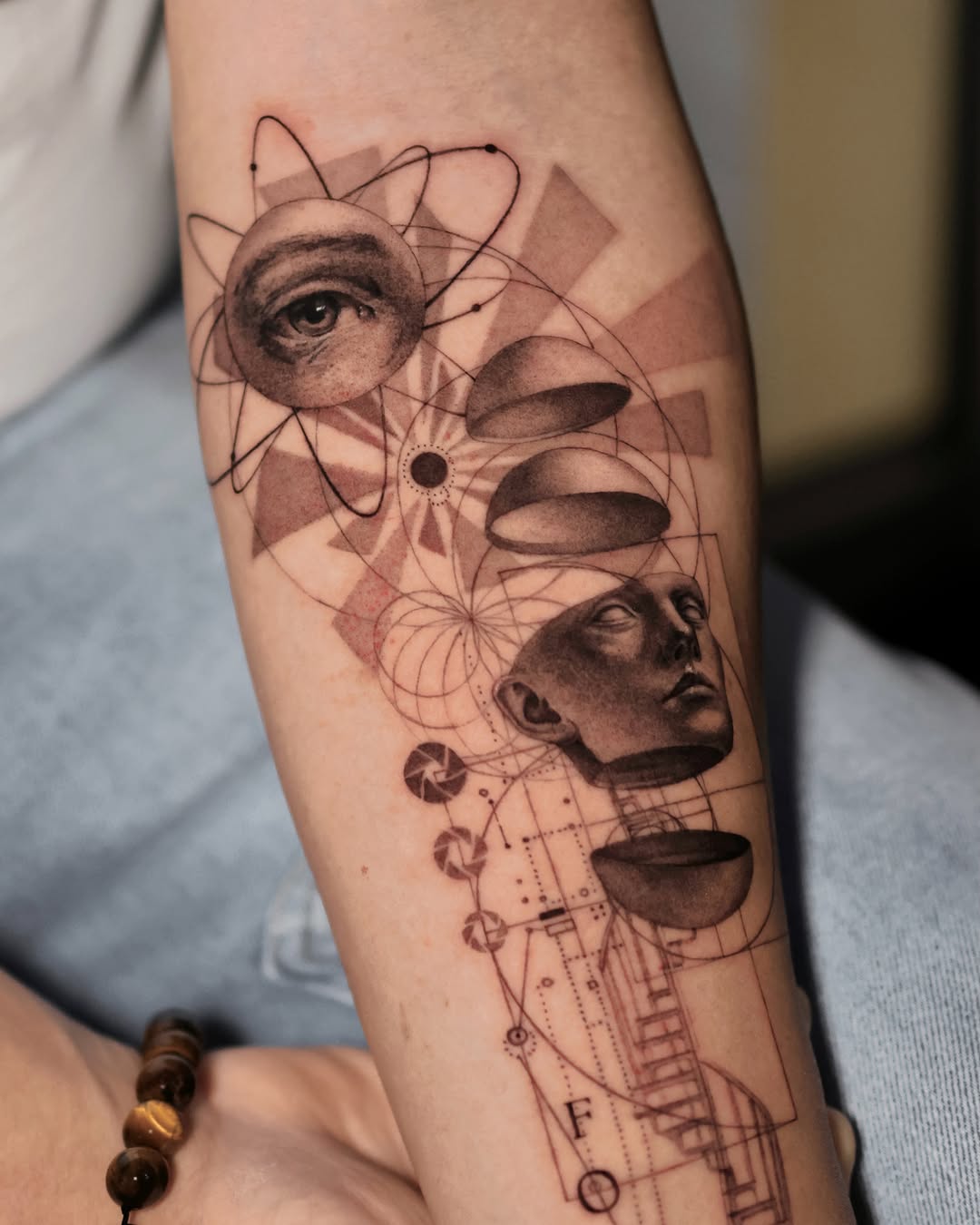 Tattoo by @gayitattoo — realism, geometric