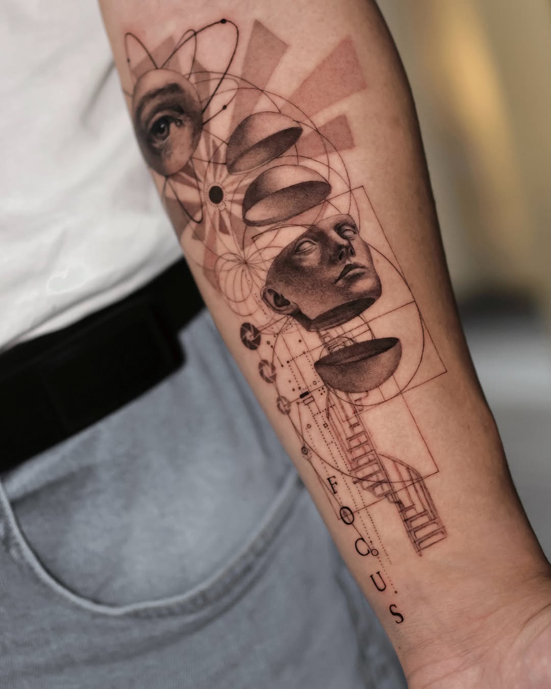 Tattoo by @gayitattoo — realism, geometric