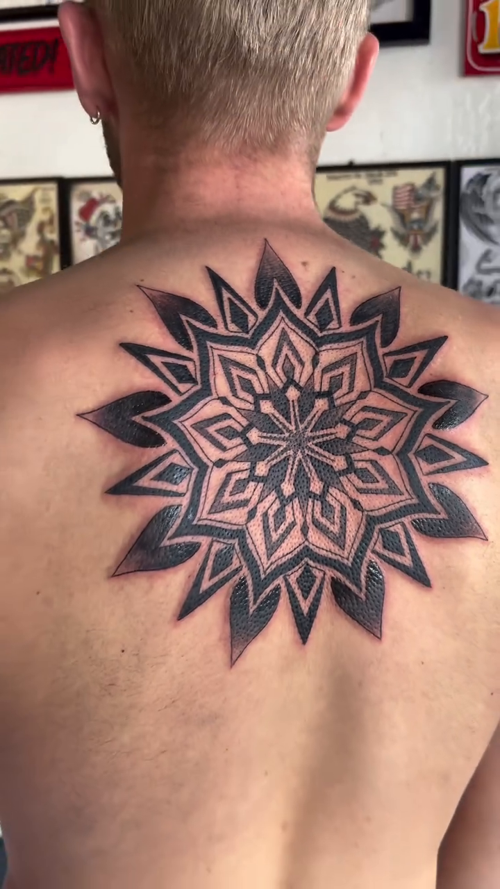 Tattoo by @faithdelasand.tattoos — blackwork, ornamental